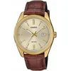Bild von CASIO TIMELESS COLLECTION Quarzuhr MTP-1302PGL-9AVEF, Armbanduhr, Herrenuhr, Damenuhr, Lederarmband, Tag, Neo-Display