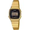 Bild von CASIO VINTAGE Chronograph LA670WEGA-1EF, Quarzuhr, Armbanduhr, Damenuhr, Digitaluhr, Datum, Edelstahlarmband