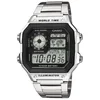 Bild von CASIO TIMELESS COLLECTION Chronograph AE-1200WHD-1AVEF, Quarzuhr, Armbanduhr, Herrenuhr, Digitalarmband, Edelstahlarmband