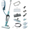 Bild von Black + Decker Dampfreiniger FSMH1321JSM Dampfwischer mit Handreiniger und Handschuh, AutoSelect Technologie, 180°drehbarer Reinigungsfuß