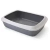 Bild von Nobby Katzentoilette Nobby Katzentoilette Iriz mit Rand grau-weiß 50 x