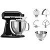 Bild von KitchenAid Küchenmaschine 5KSM175PSEOB ONYX BLACK, 300 W, 4,8 l Schüssel, mit Zubehör im Wert von ca. 112,-  UVP