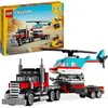 Bild von LEGO® Tieflader mit Hubschrauber (31146), LEGO Creator 3in1 Konstruktionsspielsteine, (270 St), Made in Europe