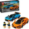 Bild von LEGO® Lamborghini Revuelto und Huracán STO (77238), LEGO Speed Champions Konstruktionsspielsteine, (607 St), Made in Europe