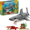 Bild von LEGO® Wilder Hai mit Schatztruhe (31381), LEGO Creator Konstruktionsspielsteine, (379 St), Made in Europe