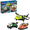 Bild von LEGO® Kombinationsset m Flugzeug, Wartungsfahrzeug u Luftkissenboot (60505) Konstruktionsspielsteine, (990 St), LEGO City, Made in Europe