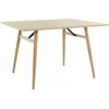 Bild von loft24 Esstisch Henrik - Esszimmertisch Küchentisch Tisch Speisetisch, im Skandinavischen Look mit Wildeiche Holzoptik, Metallgestell