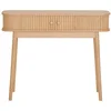 Bild von House Nordic Konsolentisch Schminktisch, 2 Lamellen-Türen, in eichefarbig - 100x80,5x30 (BxHxT)