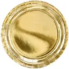 Bild von partydeco Pappteller, Pappteller rund 23cm Gold 6er Set