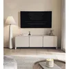 Bild von Selsey TV-Schrank Lummo TV-Lowboard mit 3 Soft-Close-Türen und Stauraum, Kaschmirgrau