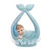 Bild von partydeco Tortenstecker, Tortenfigur Baby 11cm Junge im Tragetuch Hellblau