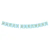 Bild von partydeco Wimpelkette, Happy Birthday Girlande 15x175cm hellblau