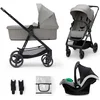 Bild von Kinderkraft Kombi-Kinderwagen NEWLY 3IN1 MINK PRO, (Set)