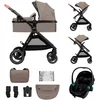 Bild von Kinderkraft Kombi-Kinderwagen ESME 3IN1, (Set, 7-tlg), inkl. Babyschale MINK PRO 2 i-Size (40 87 cm)