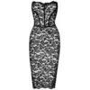 Bild von Noir Handmade Midikleid halblanges Kleid in schwarz - L