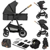 Bild von lionelo Kombi-Kinderwagen Amber 3in1, (Set), 3in1/babyschale 0-13kg/Tasche/Moskitonetz/Regenschutz/Boho