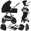 Bild von lionelo Kombi-Kinderwagen Amber 3in1, (Set), 3in1/babyschale 0-13kg/Tasche/Moskitonetz/Regenschutz/Boho