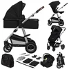 Bild von lionelo Kombi-Kinderwagen Amber 3in1, (Set), 3in1/babyschale 0-13kg/Tasche/Moskitonetz/Regenschutz/Boho