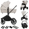 Bild von lionelo Kombi-Kinderwagen MIKA PLUS 3IN1, (Set), 3-in-1/AiryDots/3D-Belüftung/ADAC-Autositz/XXL-Verdeck