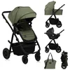 Bild von lionelo Kombi-Kinderwagen AMBER PLUS 3IN1, (Set 2in1 oder 3in1), 3-in-1-System / Babywanne & Buggy / Von Geburt bis 4 Jahre
