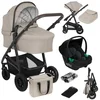 Bild von lionelo Kombi-Kinderwagen BIANKA 3 IN 1, (Set 3in1), Erschwinglicher, hochwertiger Kinderwagen