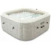 Bild von Steinbach Whirlpool PureSpa Chevron Deluxe Square (creme, Ø 211 x 71 cm, aufblasbarer Whirlpool, (Set, mit Zubehör), quadratisch und freistehend