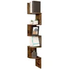 Bild von VASAGLE Eckregal Wandregal, 5 Ebenen, 1-tlg., für Schlafzimmer, für Bücher, Schweberegal, Bücherregal, Pflanzenregal