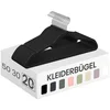 Bild von SONGMICS Kleiderbügel 20/50er Set rutschfest, (20-tlg), 0,6 cm dick, 360° drehbarer Haken, kleine Stange für Krawatten, Bügel
