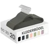 Bild von SONGMICS Kleiderbügel 20/50er Set rutschfest, (20-tlg), 0,6 cm dick, 360° drehbarer Haken, kleine Stange für Krawatten, Bügel
