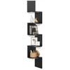 Bild von VASAGLE Eckregal Wandregal, 5 Ebenen, 1-tlg., für Schlafzimmer, für Bücher, Schweberegal, Bücherregal, Pflanzenregal