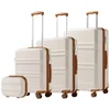 Bild von KONO Kofferset 4-teiliges Reiseset, ABS-Hartschalenkoffer (XL/L/M) + Kosmetikkoffer, (4 tlg)