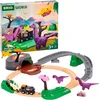 Bild von BRIO® Spielzeugeisenbahn-Erweiterung BRIO® WORLD, Dinosaurier Abenteuer-Set, (Set, 21-tlg)