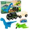 Bild von BRIO® Spielzeug-Eisenbahn BRIO® WORLD, Dinosaurier Batteriezug, (Set, 5-tlg)