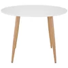 Bild von Venture Home Esstisch Plaza, runder Esstisch, modern & vielseitig, Ø 100 cm, Esszimmertisch, MDF, Stahlbeine, rund, stilvoll, klassisch