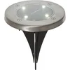 Bild von STAR TRADING LED Solarleuchte Solar Spotlight Rasenleuchte, Tageslichtsensor, LED fest integriert, Warmweiß, 3er-Set, flache Bauform, Dämmerungssensor