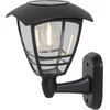 Bild von STAR TRADING LED Solarleuchte Solar-Wandleuchte Felix, Tageslichtsensor, LED fest integriert, Warmweiß, Wandlaterne mit Filament-LED, 10 lm, Dämmerungssensor