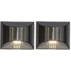 Bild von STAR TRADING LED Solarleuchte Solar-Wandleuchte Wandy, Tageslichtsensor, LED fest integriert, Warmweiß, 2er-Set, kompakte Wandleuchten, 10 lm, Dämmerungssensor