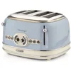 Bild von Ariete Toaster Vintage, 4 kurze Schlitze, für 4 Scheiben, 1630 W, blau