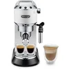 Bild von De'Longhi Espressomaschine Dedica Style EC685.W - Espresso & Doppio, mit Milchschaumdüse, Nur 15 cm breit, für E.S.E Pads geeignet, 1L, inkl. Milchschaumdüse