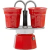 Bild von BIALETTI Espressokocher, 0,09l Kaffeekanne, (1 Espressokocher Mini Express + 2 Espressobecher, 90 ml)