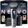 Bild von Braun Elektrorasierer NEVO 17000cc, SmartClean-Plus-Reinigungsstation, integrierter Präzisionstrimmer, AeroTouch, Smart Display, 7-in-1 Care System, Lade-Reiseetui, Silber