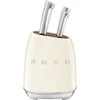 Bild von Smeg Zubereitungsmesser KBSF02CR Messerblock-Set Creme