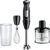 Bild von Braun Stabmixer MultiQuick 5 Pro MQ 55236 M - 1000W, 25 Geschwindigkeiten, Schneebesen, 1000 W, Spritzschutz, 500ml Zerkleinerer, Extra Mahlklinge, spülmaschinenfest