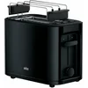 Bild von Braun Toaster PurEase HT 3010 BK - 2 Schlitze, 7 Stufen, Auftau- Aufwärmfunktion, 2 kurze Schlitze, für 2 Scheiben, 1000 W, 1.000 W, Kunststoff, Automatische Abschaltung, Brötchenaufsatz