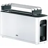 Bild von Braun Toaster PurEase HT 3110 WH - 2 Langschlitze, 7 Stufen, Auftau- Aufwärmfunktion, 1 langer Schlitz, für 2 Scheiben, 1000 W, 1.000 W, Kunststoff, Automatische Abschaltung, Brötchenaufsatz