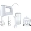 Bild von Braun Handmixer MultiMix 3 HM 3135 WH - 500W, 5 Geschwindigkeiten + Turbo, Pürierstab, 500 W, Vertiklae Motorausrichtung für weniger Kraftaufwand, Zerkleinerer