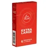 Bild von Love Match XXL-Kondome Extra Large Packung mit, 6 St., italienische Kondome für den großen Penis, Retro-Design, extra breite Kondome in Rundfolien