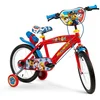 Bild von Toimsa Bikes Kinderfahrrad 16 Zoll Kinder Jungen Fahrrad Kinderrad Rad Bike Paw Patrol Blau Rot, 1 Gang, Stützräder, Trinkflasche