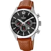 Bild von Festina Chronograph Timeless Chronograph F20542/6, Armbanduhr, Quarzuhr, Herrenuhr, Stoppfunktion, Lederarmband