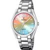 Bild von Festina Quarzuhr Boyfriend Damenuhr F20622-H Bunt Edelstahlband 36,8 mm